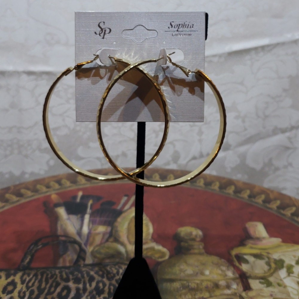 Large Hoop Earrings 2.5"